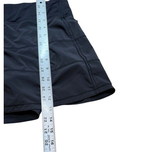 Lululemon Pace Rival Mid Rise Tennis Skirt Size 6 Tall Black - Pickleball - Cute - Picture 9 of 9